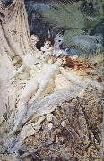 Anders Zorn kaelksnymf oil painting